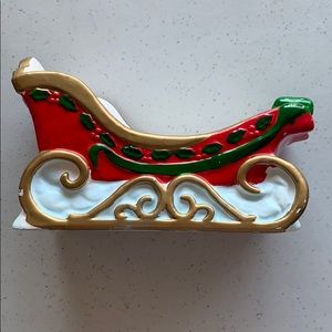 COPY - Hand painted Christmas sled decor